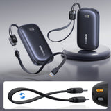 Baseus EnerFill FC21 QPow3 Ultra 10000mAh 22.5W Power Bank with Digital Display and Detachable Cable - Black