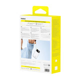 Baseus EnerFill FC31 20000mAh 45W Powerbank med digitalt display og 2 indbyggede kabler (USB-C + Lightning) - hvid