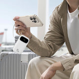 Baseus EnerFill FC31 20000mAh 45W Powerbank med digitalt display og 2 indbyggede kabler (USB-C + Lightning) - hvid