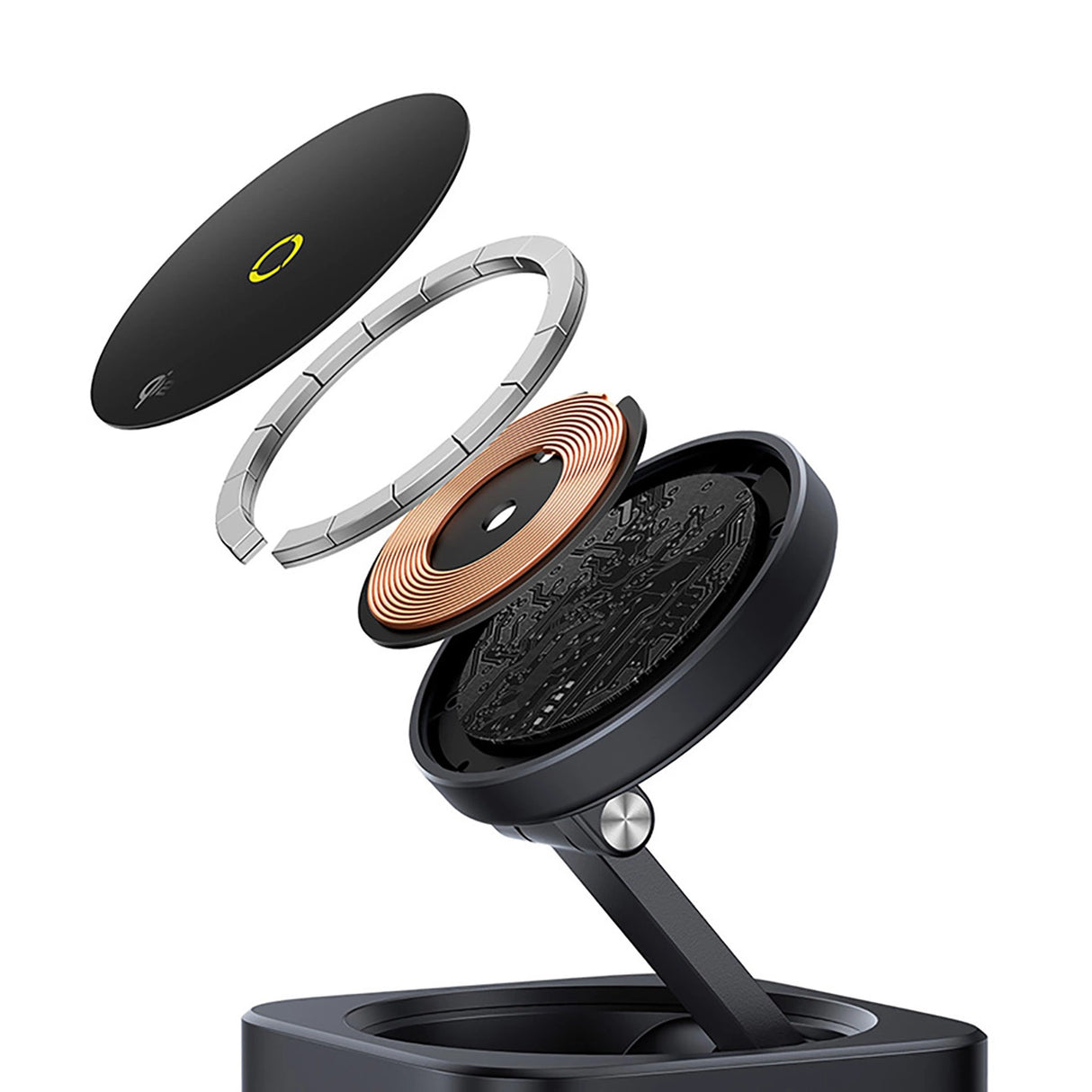 Baseus MagPro Series II 7-i-1 USB-C Hub med MagSafe-kompatibel oplader 15W + HDMI + USB-A + USB-C + SD / TF - sort