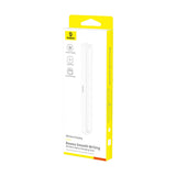 Baseus Smooth Writing Stylus Opladningsetui med Baseus Simple USB-C 3A Kabel 30cm - Hvid