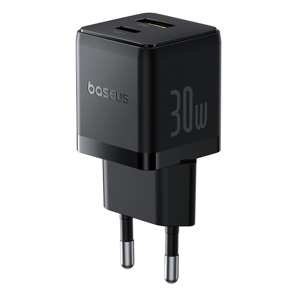 Baseus Palm 30W USB-C USB-A Wall Charger - sort