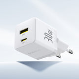 Baseus Palm 30W USB-C USB-A Wall Charger - hvid