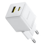 Baseus Palm 30W USB-C USB-A Wall Charger - hvid