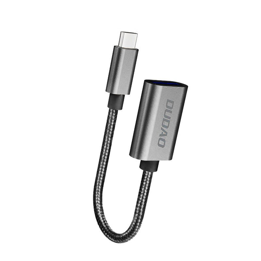 Dudao L15T OTG Adapter USB-C - USB-A - Grå