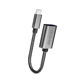 Dudao L15T OTG Adapter USB-C - USB-A - Grå