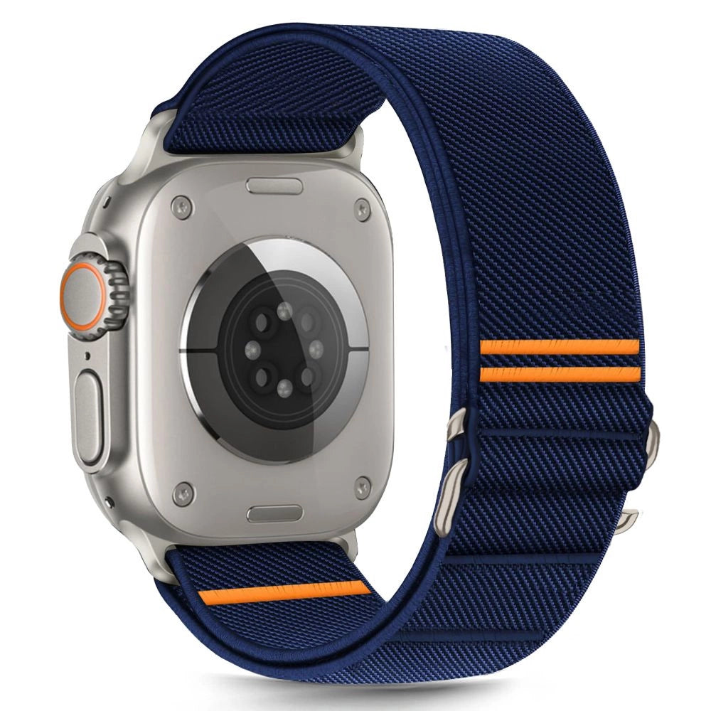 Tech-Protect Nylon Slip Strap til Apple Watch 44 / 45 / 46 / 49 mm - Navy Blue