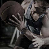 Tech-Protect Nylon Slip Strap til Apple Watch 44 / 45 / 46 / 49 mm - Navy Blue