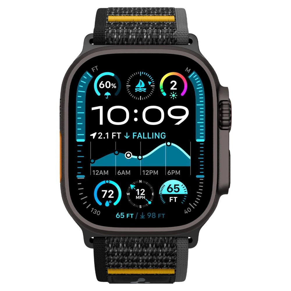 Spigen Athlex Air Strap til Apple Watch 44 / 45 / 46 / 49 mm - sort