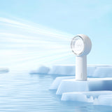 Jisulife håndholdt ventilator Life5 Plus 4000mAh bærbar mini blæser USB-ventilator - hvid