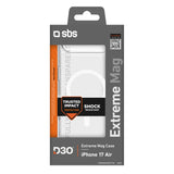 SBS Extreme Mag Case med D3O-teknologi til iPhone 17 Air - Transparent
