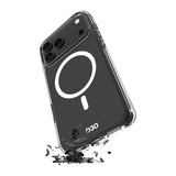 Puro Impact Clear D3O TPU+PC Case Kompatibel med MagSafe til iPhone 17 Pro Max - Gennemsigtig