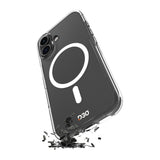Puro Impact Clear D3O TPU+PC MagSafe Kompatibel Case til iPhone 17 - Gennemsigtig