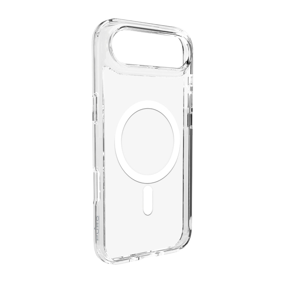 Puro Lite Mag TPU+PC Case Kompatibel med MagSafe til iPhone 17 Air - Transparent med hvid ring
