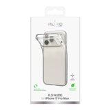 Puro 0.3 Nude Ultra-Slim TPU Case til iPhone 17 Pro Max - Gennemsigtig