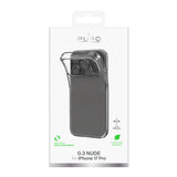 Puro 0.3 Nude Ultra-Slim TPU Case til iPhone 17 Pro - Gennemsigtig