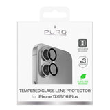 Puro Individuelle tempererede glaslinser til iPhone 17 / iPhone 16 / iPhone 16 Plus