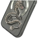 Nimmy Dragon MagSafe Case til iPhone 16 Pro - Grå
