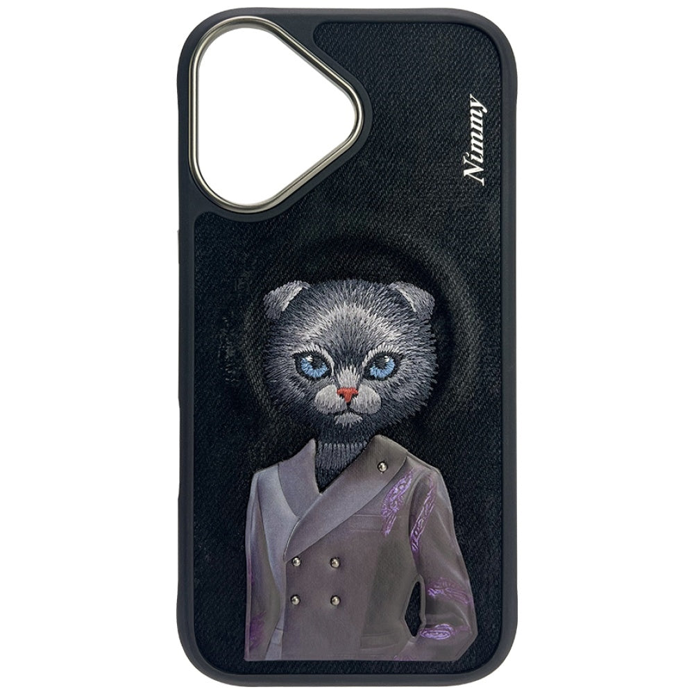 Nimmy Magnetic fashion cute pet MagSafe case for iPhone 16 - black