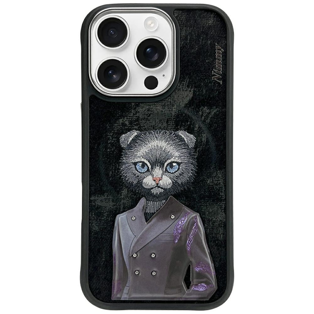 Nimmy Magnetic fashion cute pet MagSafe case for iPhone 16 Pro Max - black