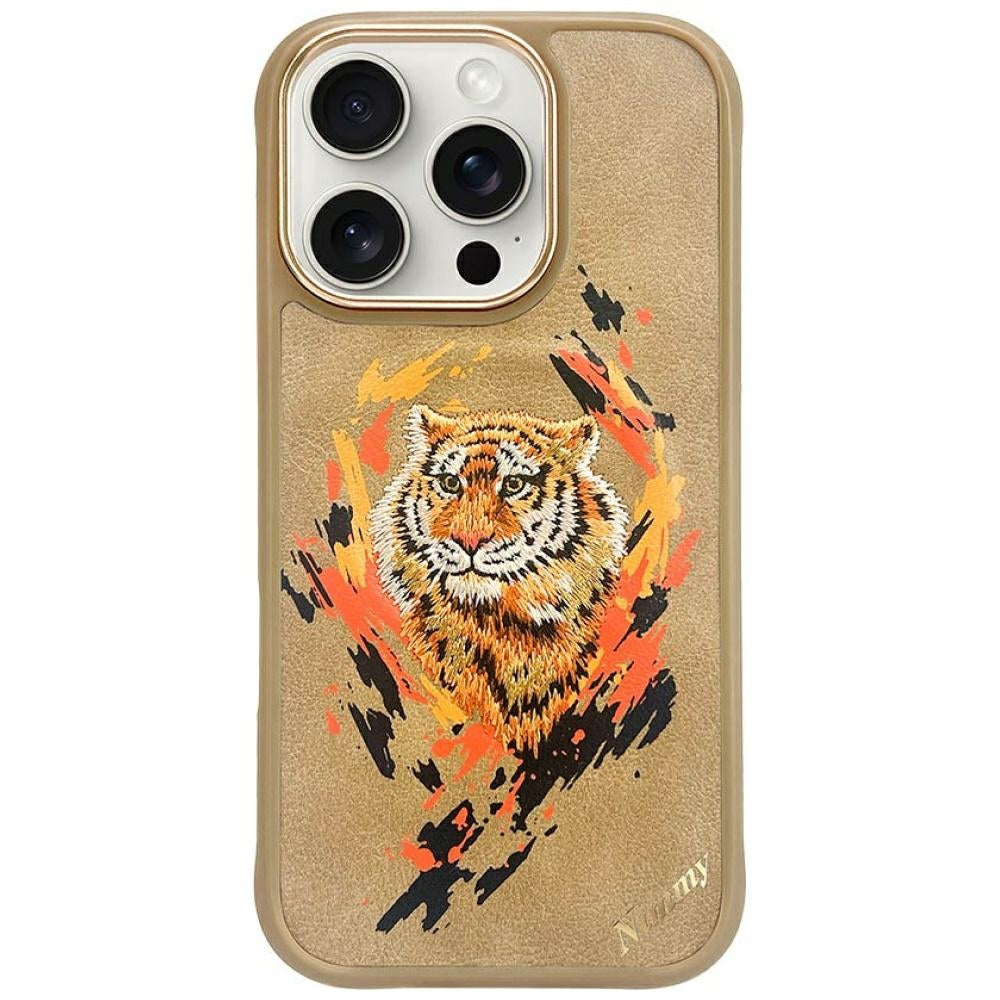 Nimmy Tiger MagSafe-fodral til iPhone 16 Pro - brun