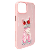 Nimmy Briller Cool Cat iPhone 15 Case - Pink