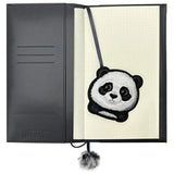 Nimmy Big Eyed Pet 2.0 Panda 2-i-1 Notebook + Pen Set - sort