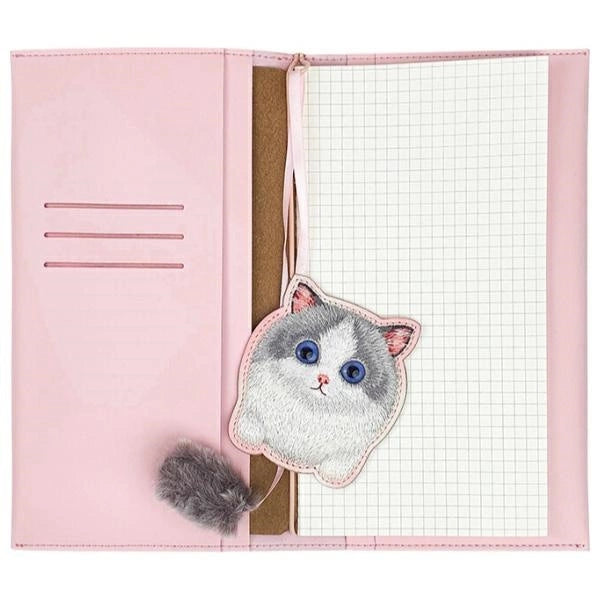 Nimmy 2in1 notesbog + pen pink Big Eyed Pet 2.0 Cat sæt