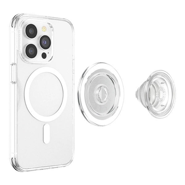 Popsockets PopGrip MagSafe 2 Telefonholder og Stand - Clear