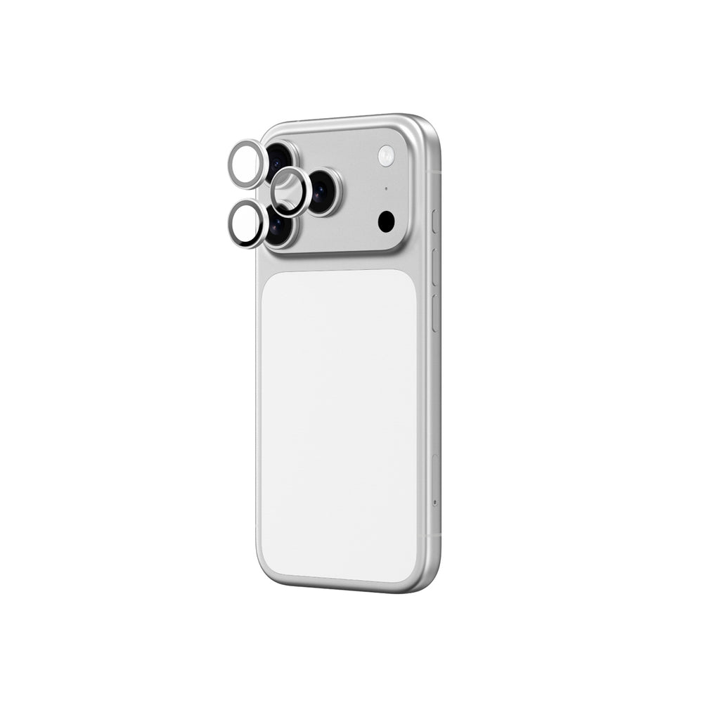 AmazingThing Lens Glass til iPhone 17 Pro / Pro Max med Silver Aluminium Frame