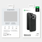 AmazingThing Minimal Air Case til iPhone 17 Pro Max Kompatibel med MagSafe - sort