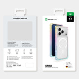 AmazingThing Omni-hylster til iPhone 17 Pro kompatibel med MagSafe - gennemsigtig regnbue