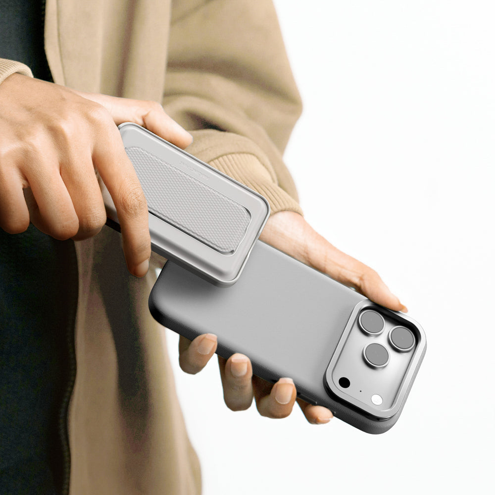 AmazingThing Glamour iPhone 17 Pro Max Case med Stand - Grå