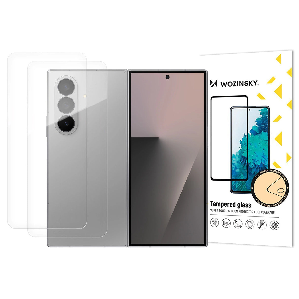 Wozinsky TPU Full Body Screen Protector til Samsung Galaxy Z Fold 7, sæt af 2