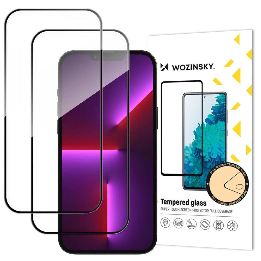 Wozinsky Full Glue tempereret glas 2-pakke til iPhone 17/16 Pro