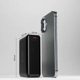 Powerbank SBS 20000mAh 65W PD AFC USB-C USB-A til bærbar computer, tablet, smartphone - sort