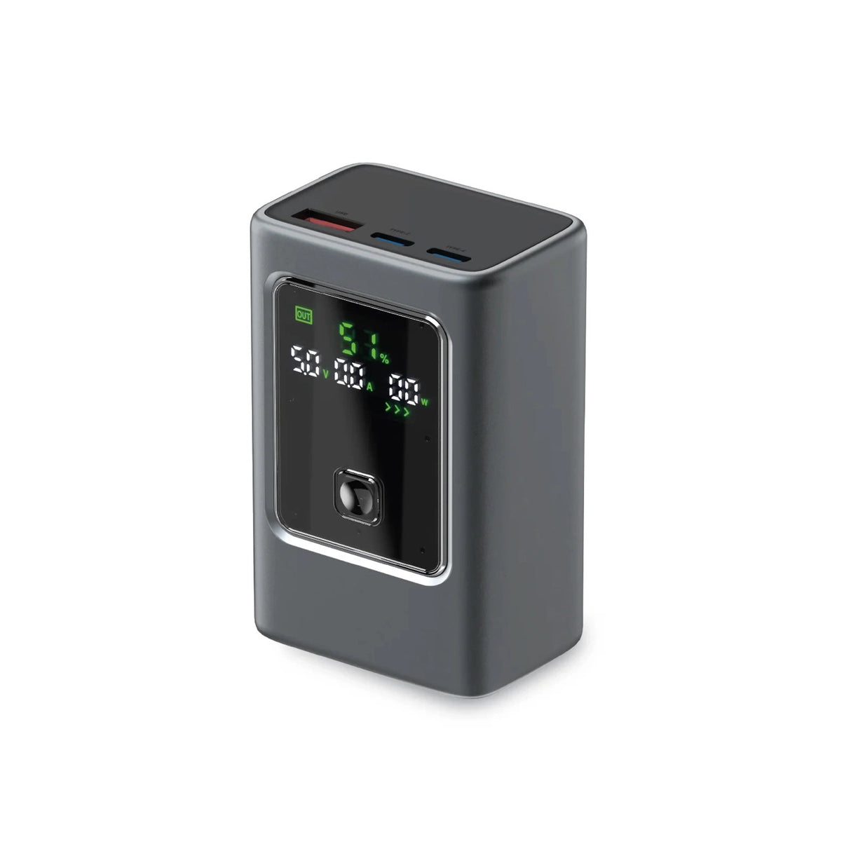 Powerbank SBS 10000mAh PD 35W med LCD-skærm - grå