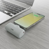 SBS EcoPower 5000 mAh 10W Powerbank med indbygget USB-C-port - Grå