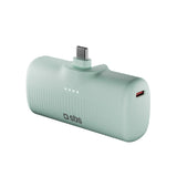 SBS EcoPower 5000 mAh 10W Powerbank med indbygget USB-C-port - Grøn