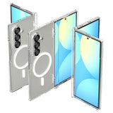 Spigen Tough Armor Pro Mag MagSafe Case til Samsung Galaxy Z Fold 7 - Klar og hvid