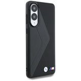 BMW læder overdimensioneret striber MagSafe-foder for Samsung Galaxy S25 Edge - sort