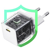 Baseus Palm 1C 20W Wall Charger (with Baseus Mini White USB-C 60W (20V/3A) 1m Cable) - White