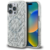 Karl Lagerfeld IML Karl Script Pattern MagSafe Case til iPhone 16 Pro - Hvid