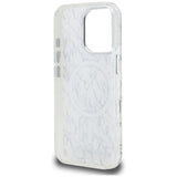 Karl Lagerfeld IML Karl Script Pattern MagSafe Case til iPhone 16 Pro - Hvid