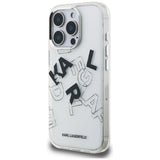 Karl Lagerfeld IML Sketched Graphic Case til iPhone 16 Pro - Clear