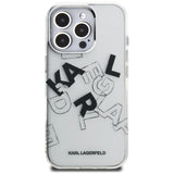 Karl Lagerfeld IML Sketched Graphic Case til iPhone 16 Pro - Clear