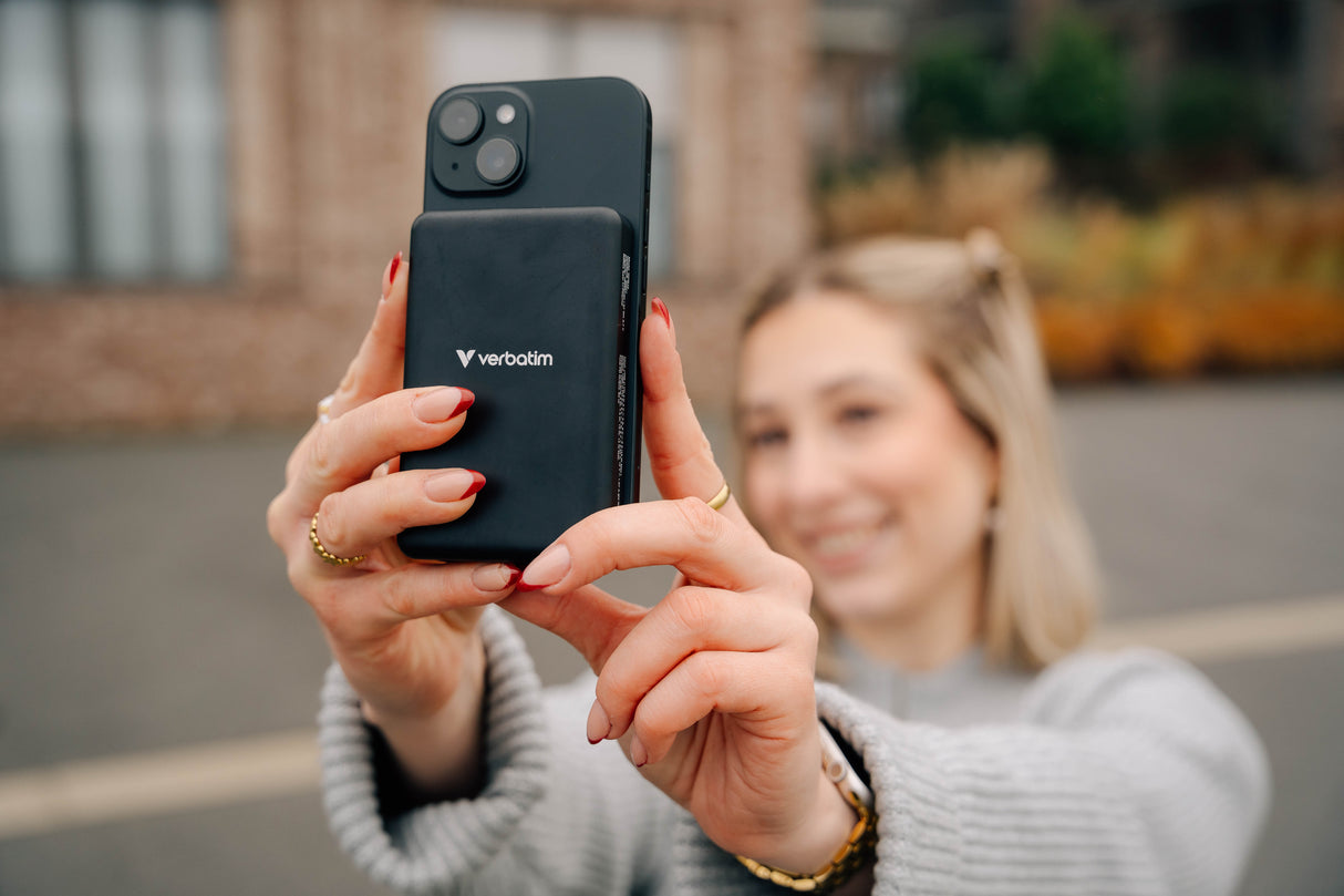 Verbatim Charge 'n' Go Essentials 5000 mAh Trådløs opladning Sort