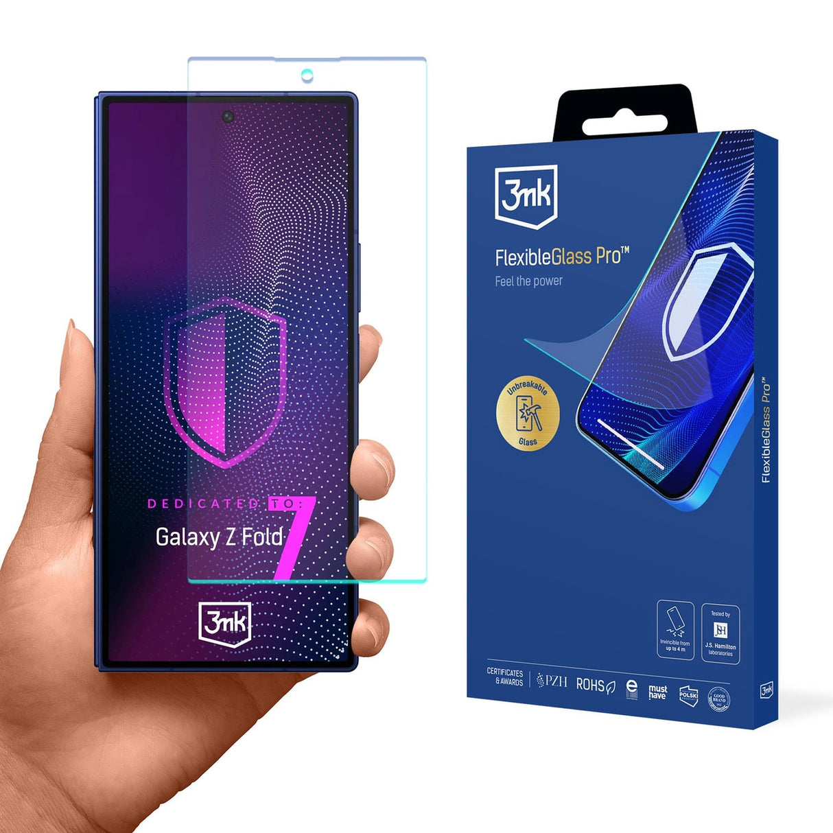 3mk FlexibleGlass Pro hybrid glas til Samsung Galaxy Z Fold 7