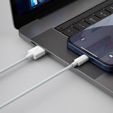 Baseus Simple Wisdom Data Cable Kit USB til Lightning 2,4A (2PCS/Set) 1,5m Hvid