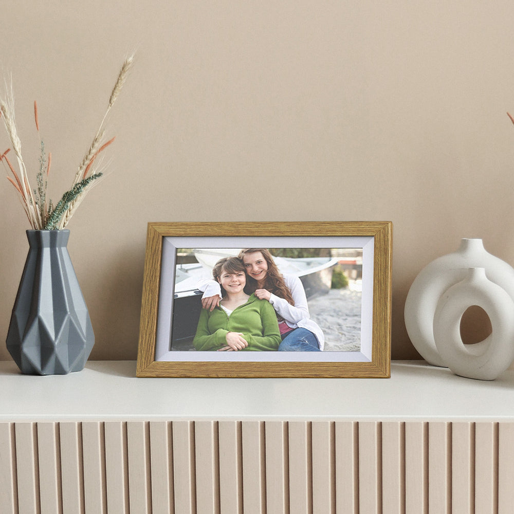 Wozinsky WRC-32 10.1" Digitalt fotokast med Frameo 32GB App - Lysbrunt